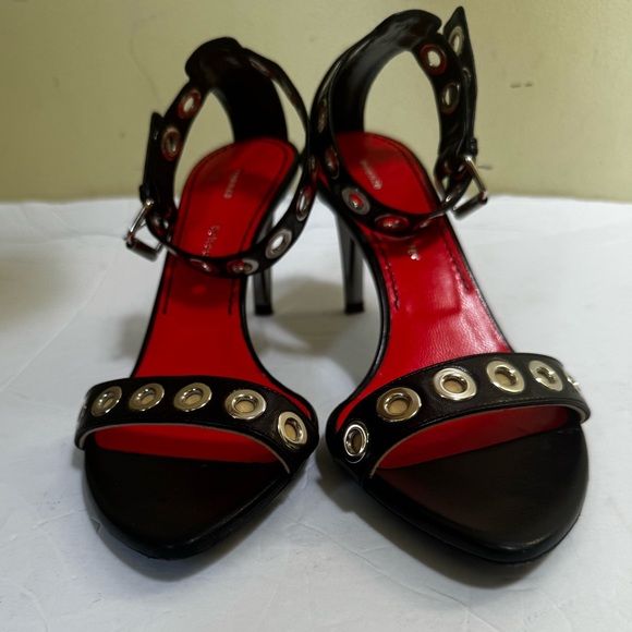 Proenza Schouler Grommets Leather Strappy Ankle Sandals Shoes Rings Sexy Goth 38 - Picture 10 of 16
